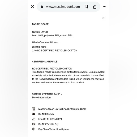 MASSIMO DUTTI NWOT Contrast Striped Linen Blend Shirt - Picture 13 of 13